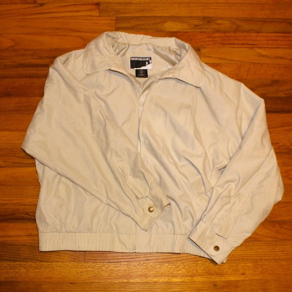 Mountain Club Beige Lightweight Jacket | Size XXL | Vintage Everyday Wear